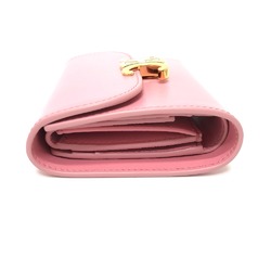 CELINE Small wallet Trifold wallet pink GoldHardware