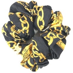 CELINE Triomphe hair accessories hair rubber Shush Black yellow