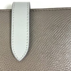 CELINE 10B643BRU.10PI Bicolor Trifold wallet Pebble /Mineral Gray x light blue