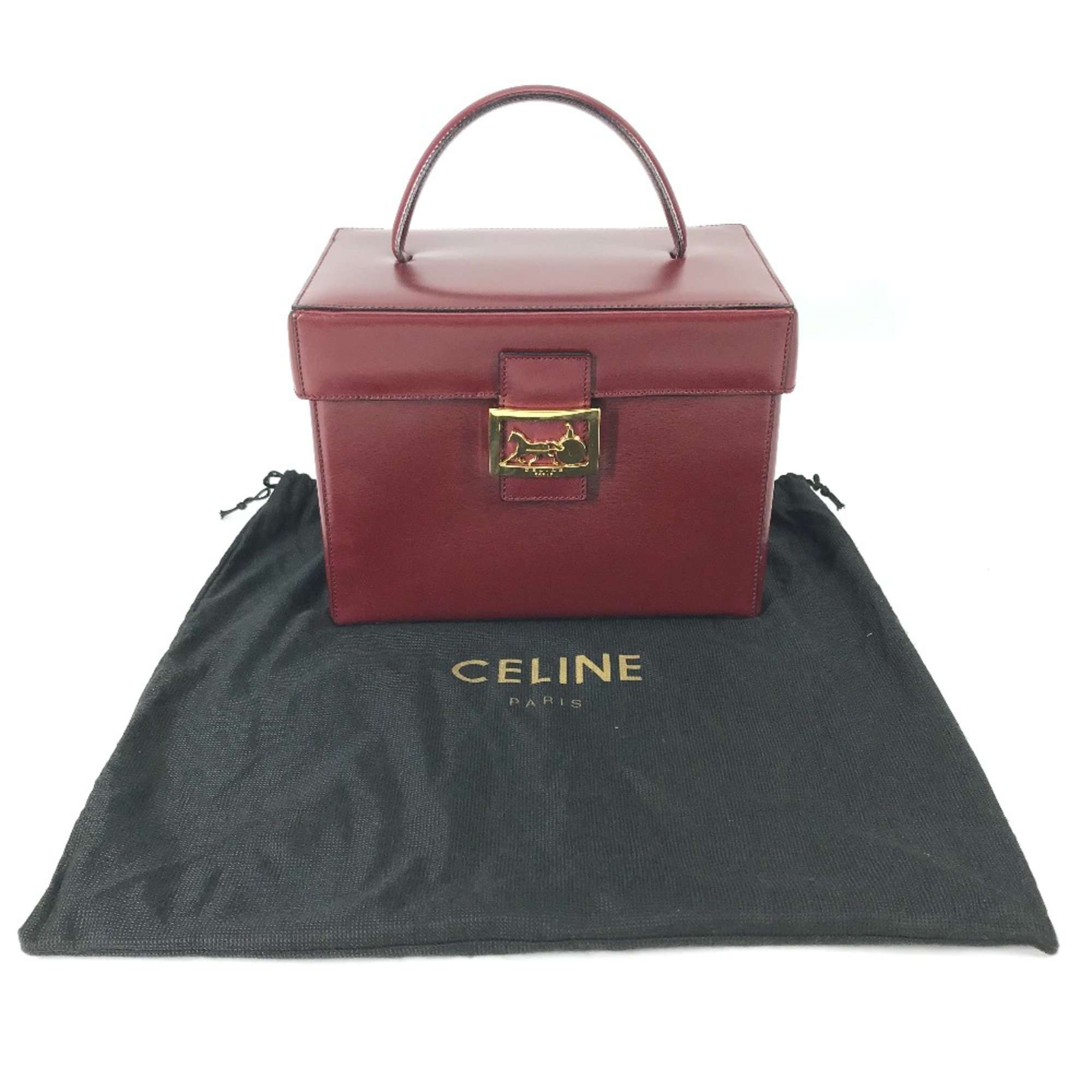 Celine burgundy box bag online