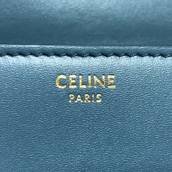 CELINE Triomphe Shoulder Bag blue