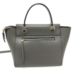 CELINE 189153 logo 2WAY Shoulder Bag Hand Bag gray