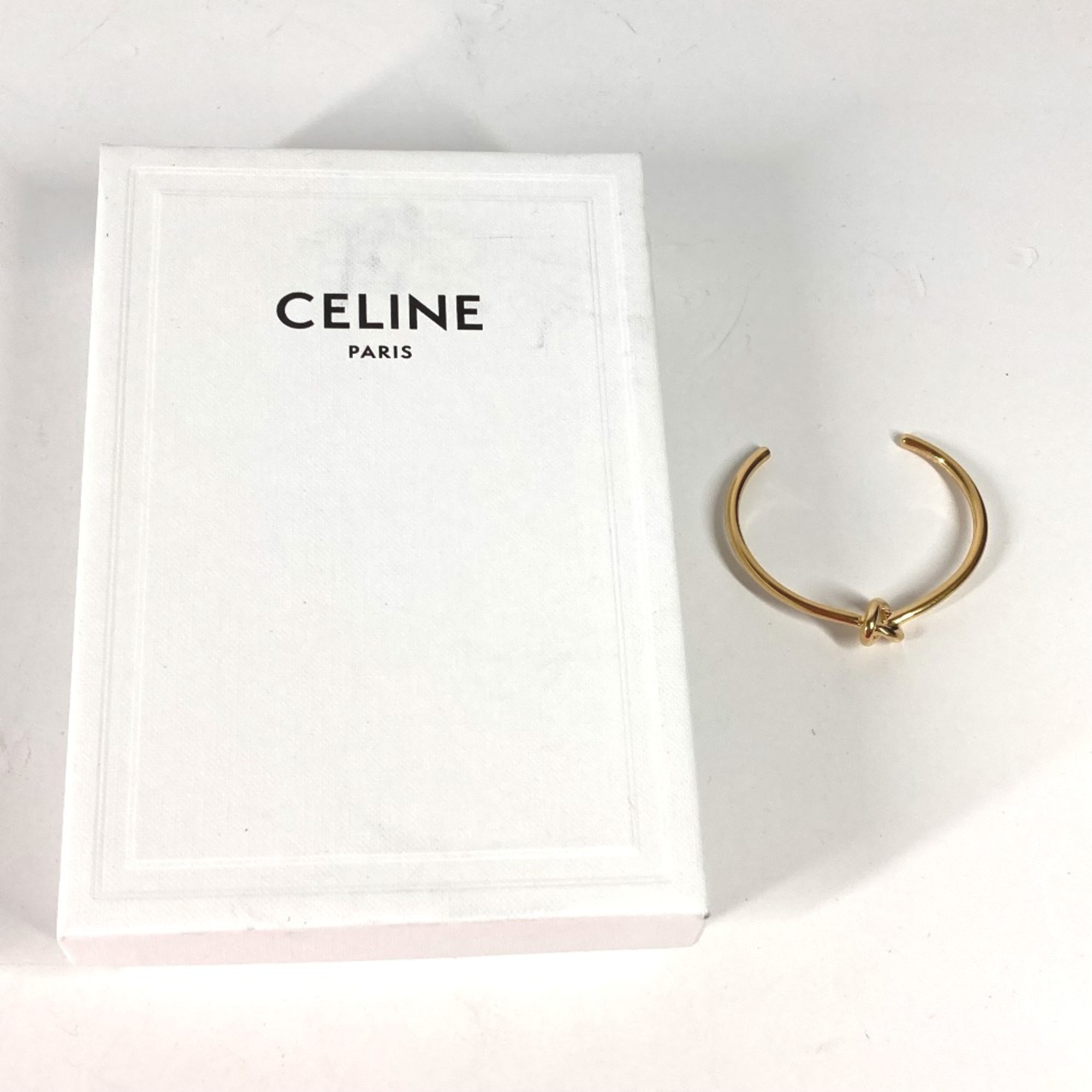 CELINE Gold finish brass Bangle accessories Bracelet Gold