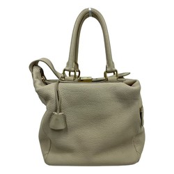 CELINE Old logo Bag Hand Bag Beige