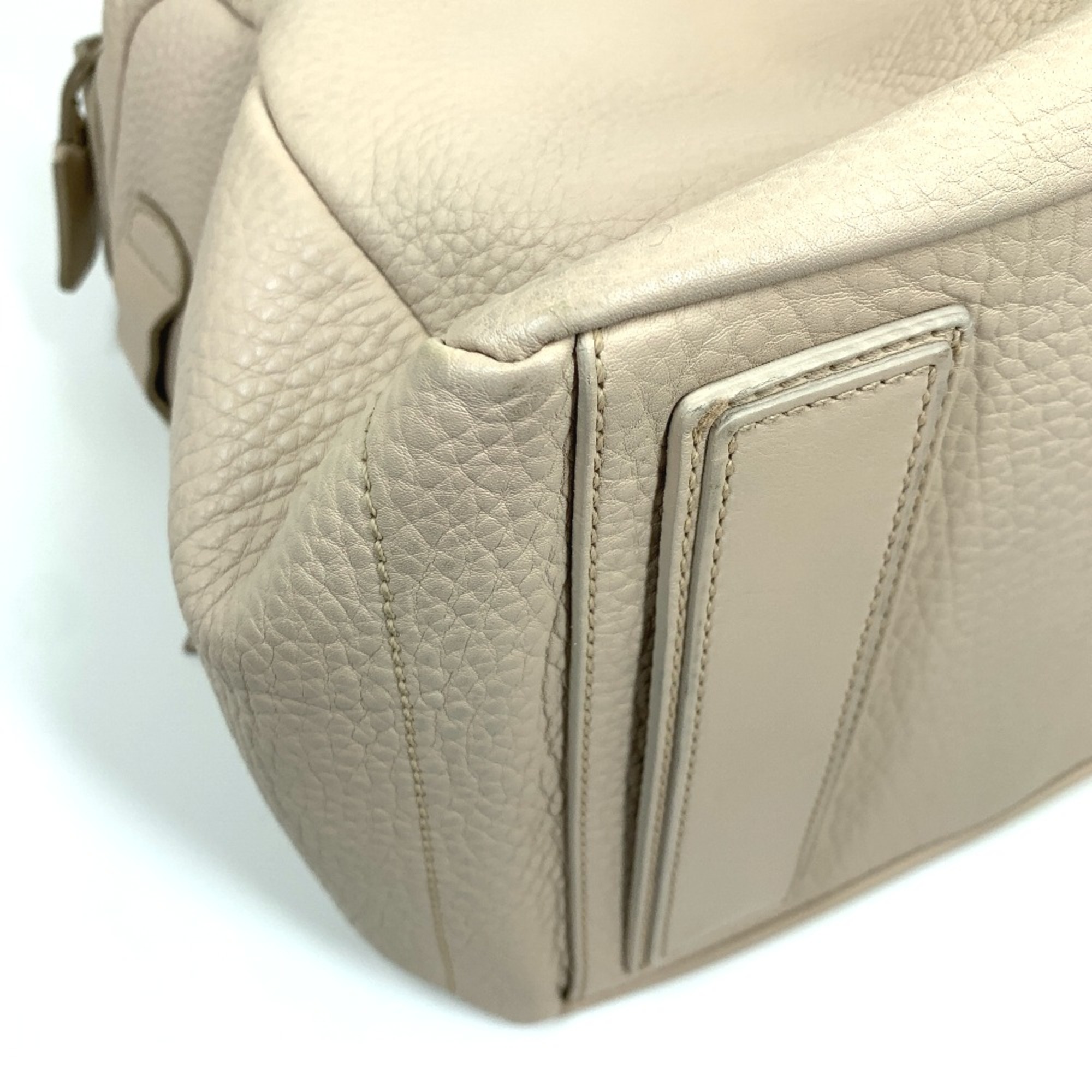 CELINE Old logo Bag Hand Bag Beige