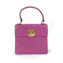 CELINE Bag vintage bag Hand Bag Purple Based Gold