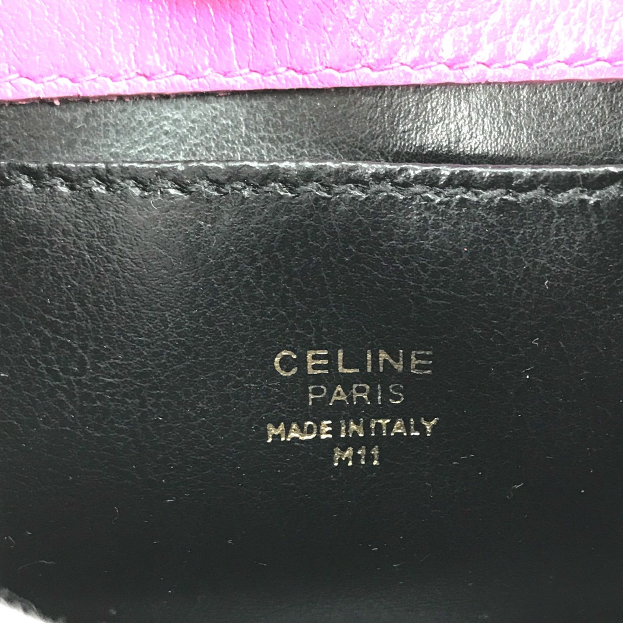 CELINE Bag vintage bag Hand Bag Purple Based Gold