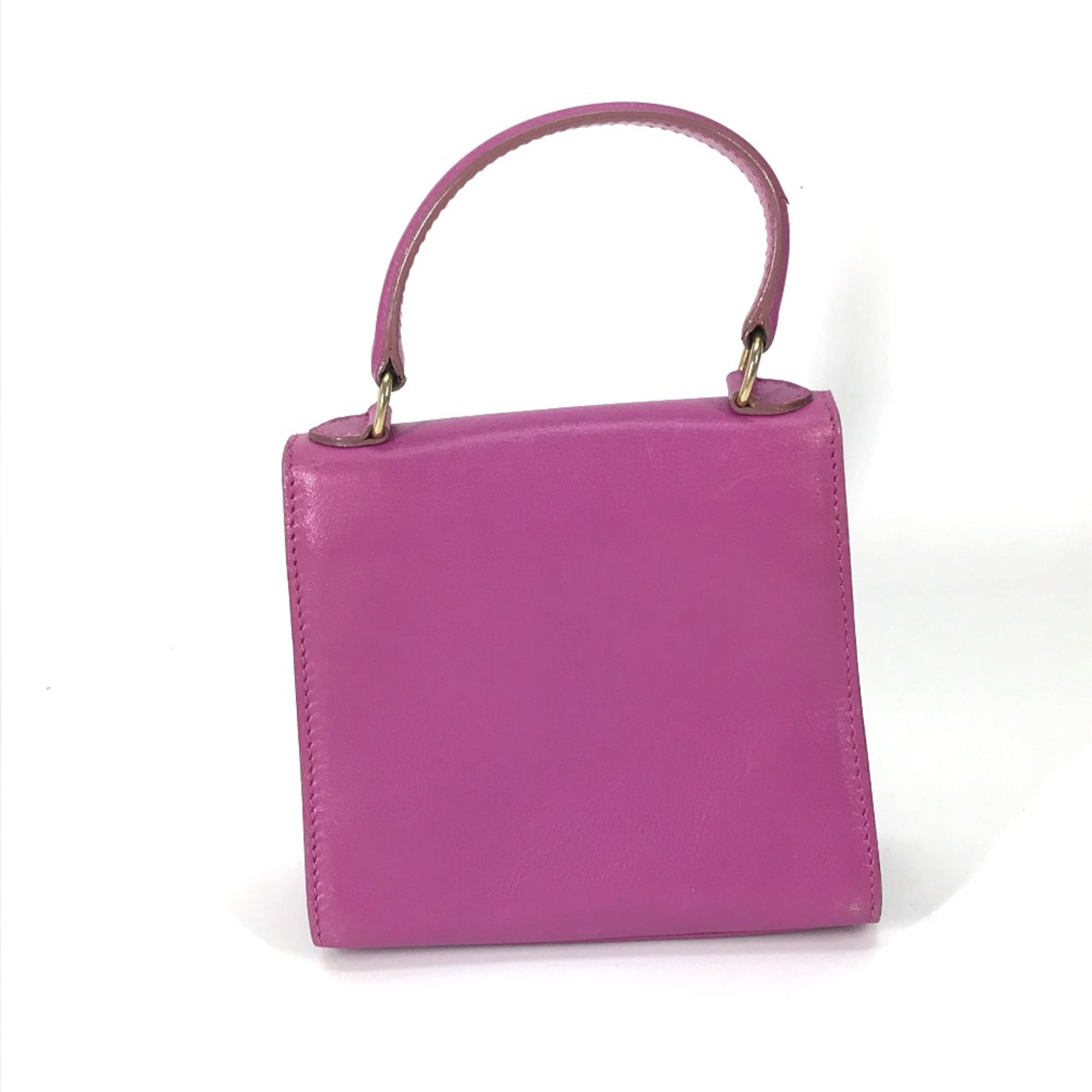 CELINE Bag vintage bag Hand Bag Purple Based Gold