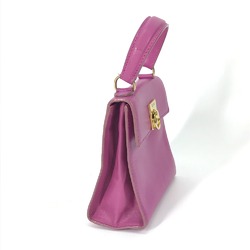 CELINE Bag vintage bag Hand Bag Purple Based Gold