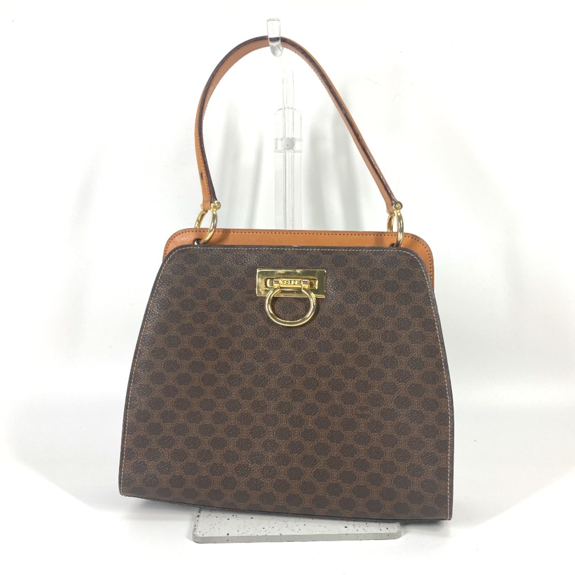 CELINE Bag vintage Hand Bag Brown