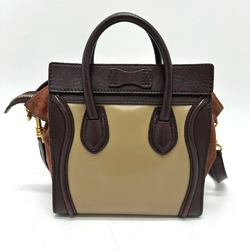 CELINE 168243 Old logo 2WAY bag Tote Bag Hand Bag Shoulder Bag Brown