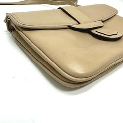 CELINE Triomphe crossbody vintage Shoulder Bag Beige