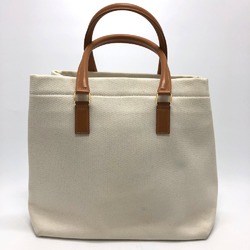 CELINE logo Bag Horizontal Cabas Tote Bag Natural /tongue White