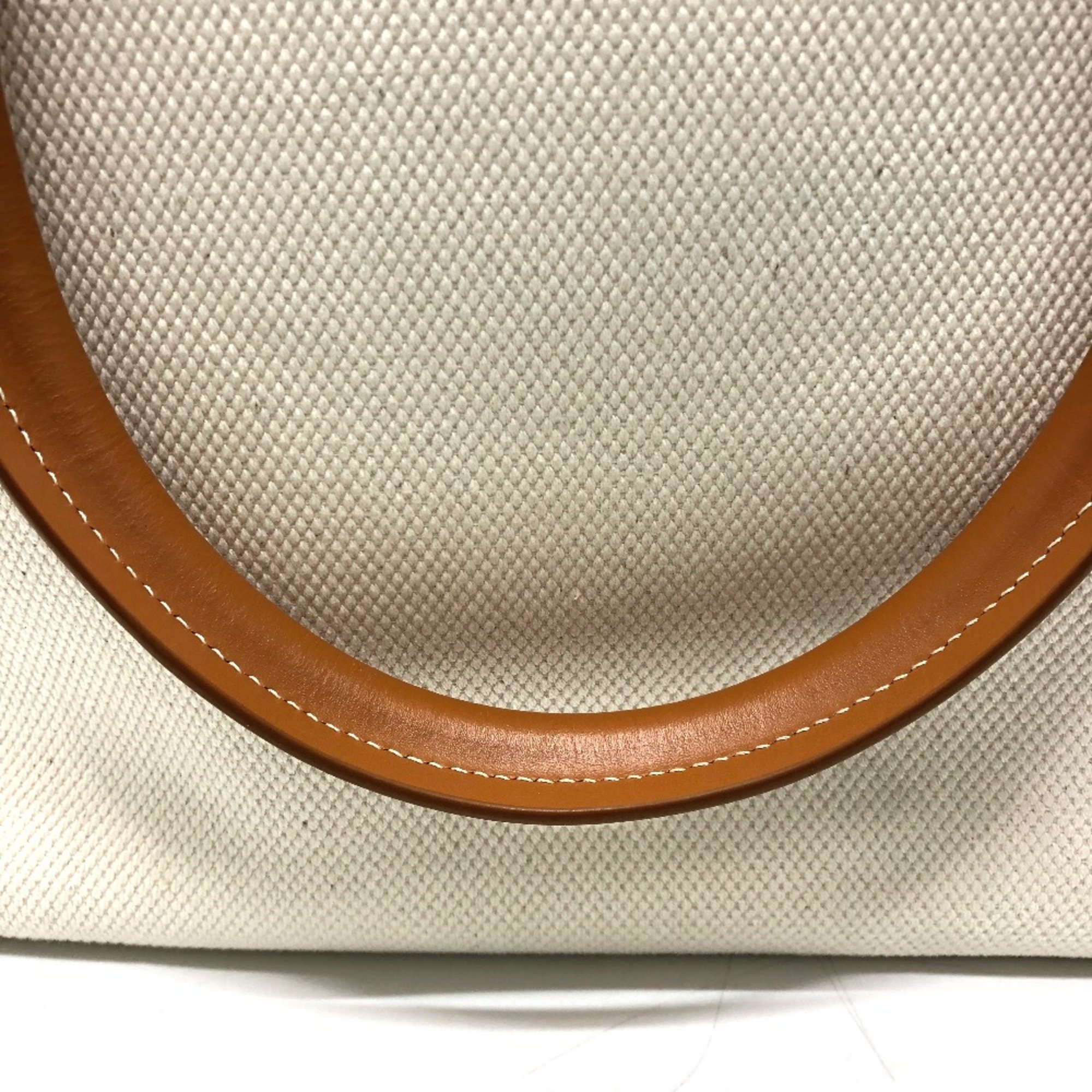 CELINE logo Bag Horizontal Cabas Tote Bag Natural /tongue White