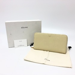 CELINE Zip Around Long Wallet BeigeBased GoldHardware