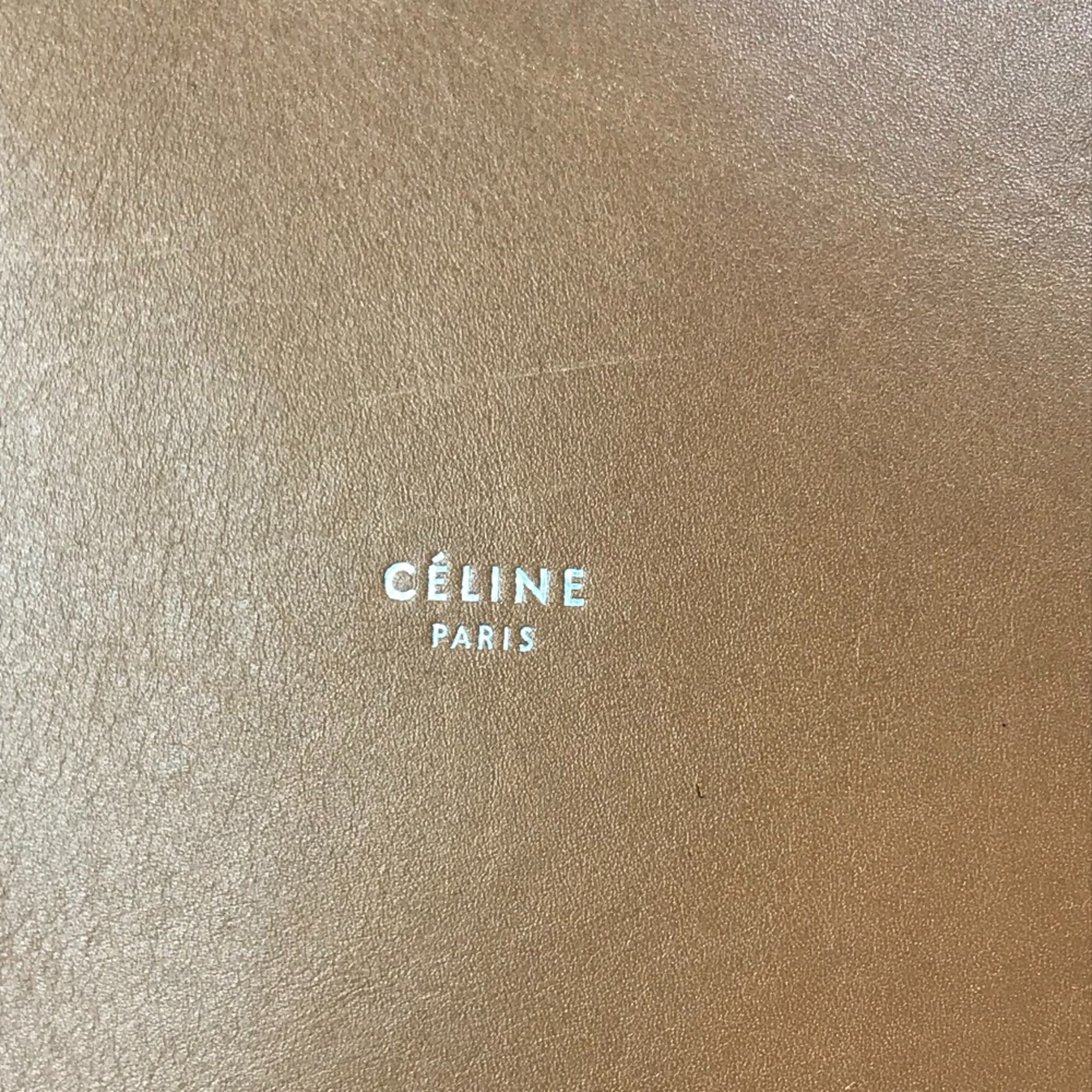 CELINE Hand Bag Shoulder Shoulder Bag pink Brown