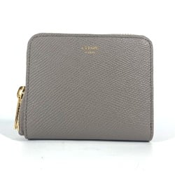 CELINE 10L203BEL.10BL Compact wallet Zip Around Folded wallet Pebble gray