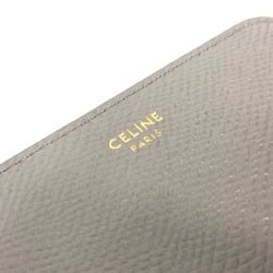 CELINE 10L203BEL.10BL Compact wallet Zip Around Folded wallet Pebble gray