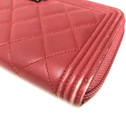 Chanel A68733 Boy chanel Zip Around Long Wallet Long Wallet Rose