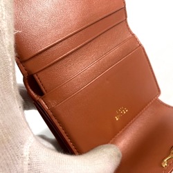 CELINE Triomphe Mini Wallet Trifold wallet Bronze Brown