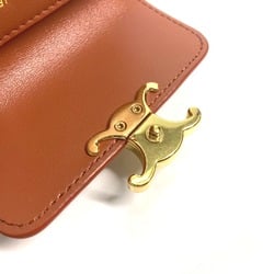 CELINE Triomphe Mini Wallet Trifold wallet Bronze Brown