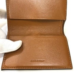 CELINE Triomphe Compact wallet Trifold wallet Brown GoldHardware