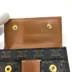 CELINE Triomphe Compact wallet Trifold wallet Brown GoldHardware