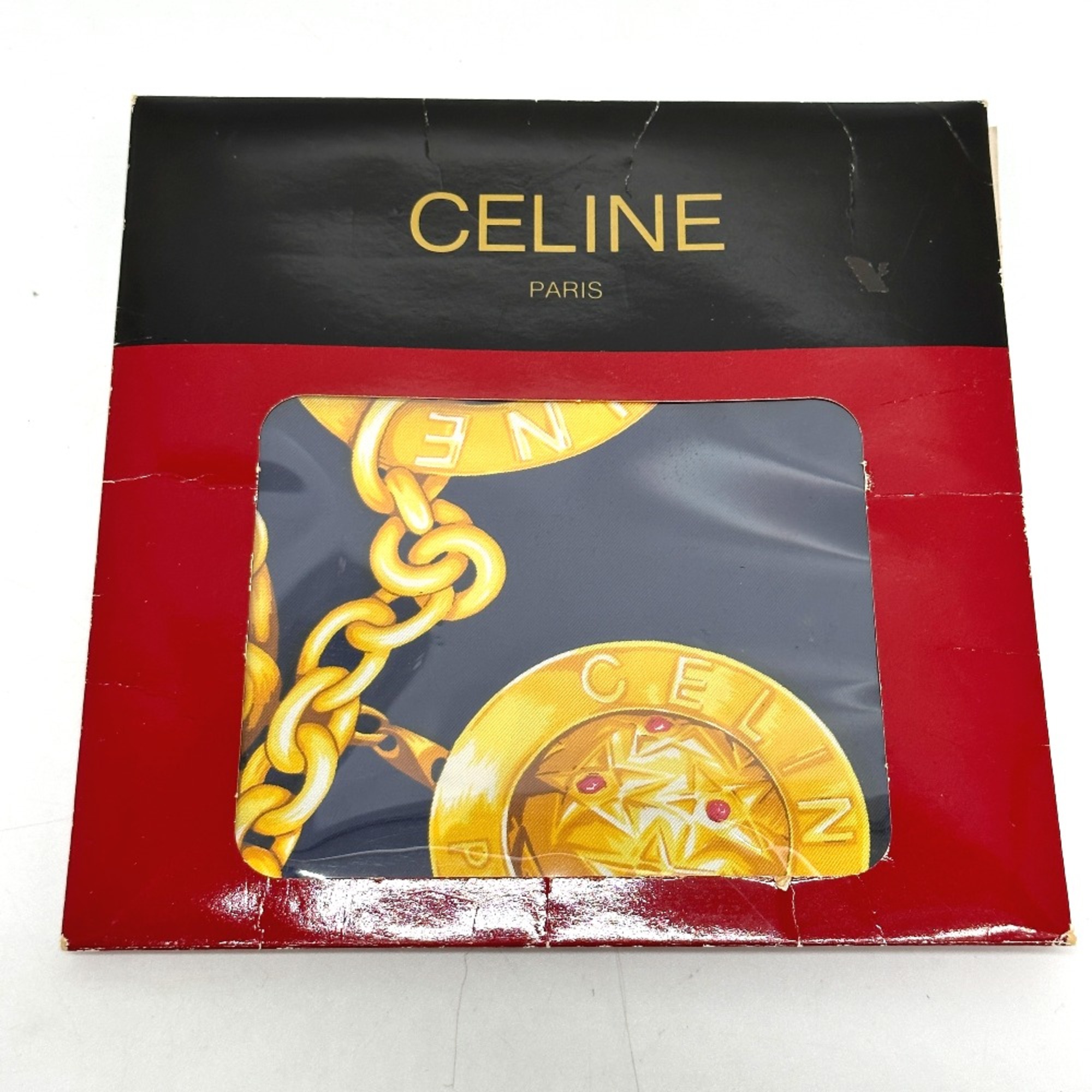 CELINE Large format vintage Scarf purple