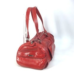 CELINE vintage Shoulder Bag Shoulder Bag Duffle Bag Red