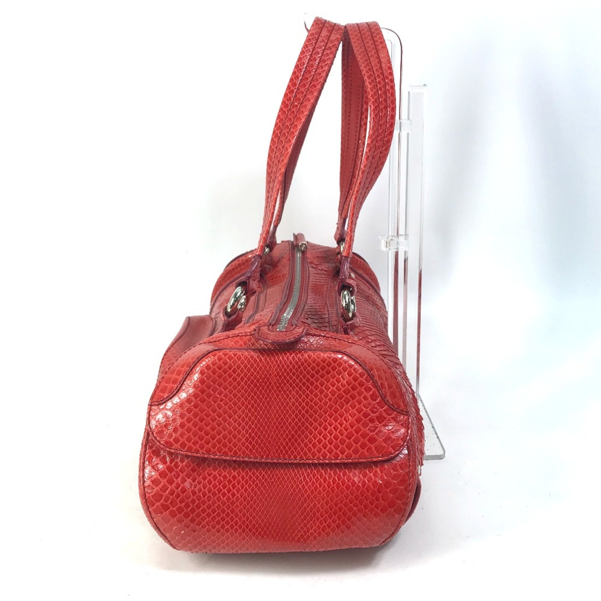 CELINE vintage Shoulder Bag Shoulder Bag Duffle Bag Red