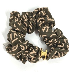 CELINE Triomphe hair accessories hair rubber Shush khaki