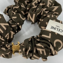 CELINE Triomphe hair accessories hair rubber Shush khaki