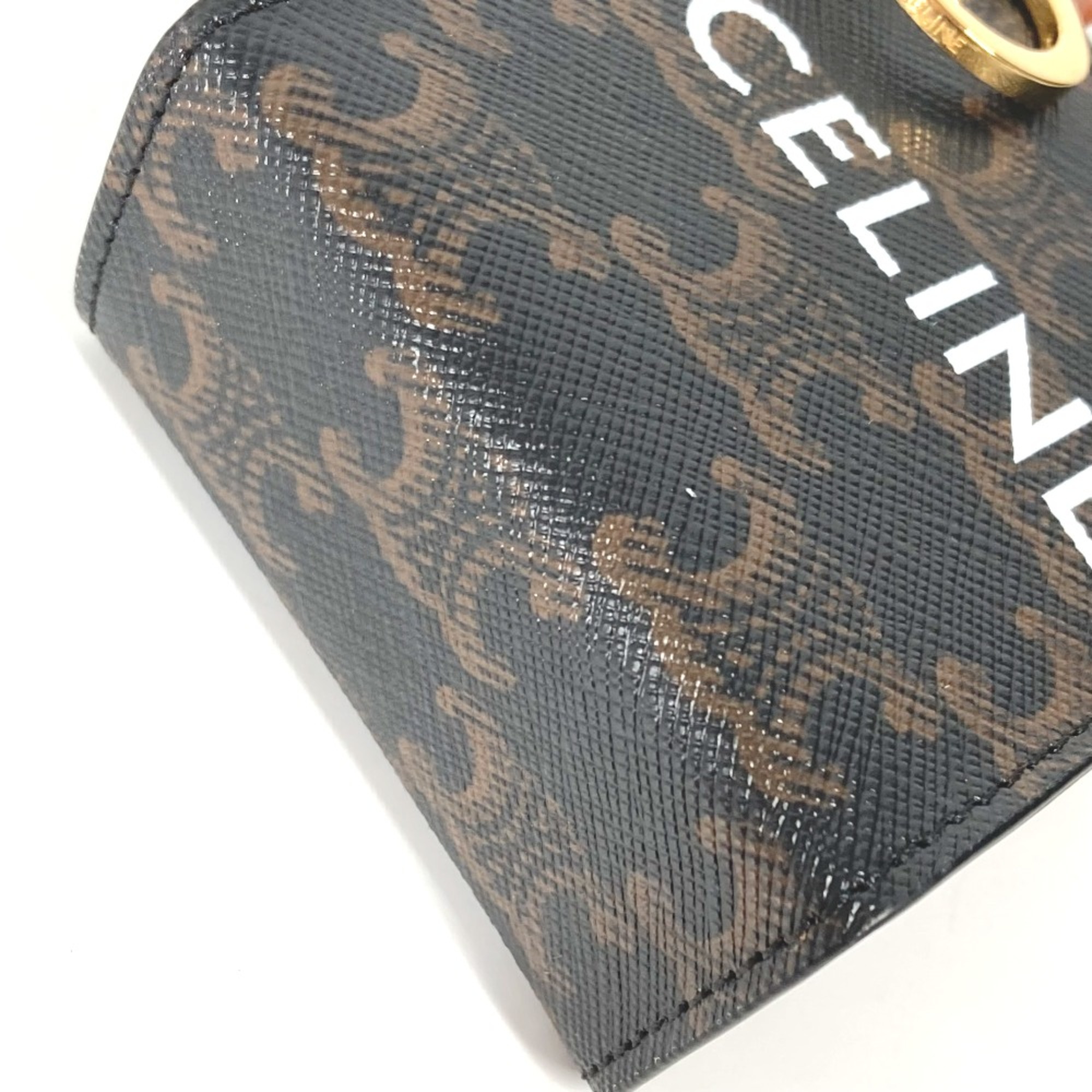 CELINE 10I492CZ1 Bag Charm Key Holder Brown