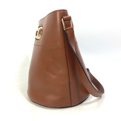 CELINE 193043CKA BUCKET MAILLON TRIOMPHE Bag Bucket type Crossbody Shoulder Bag Brown Gold