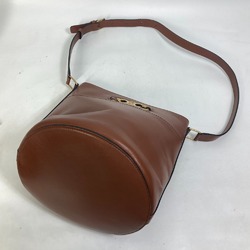 CELINE 193043CKA BUCKET MAILLON TRIOMPHE Bag Bucket type Crossbody Shoulder Bag Brown Gold