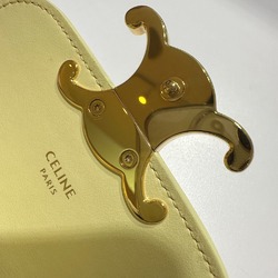 CELINE 10I513DPV.11OY Shiny calfskin Micro bag Pochette bag Crossbody Shoulder Bag Soft yellow yellow