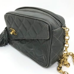 Chanel CC Mark Bag Single Chain Shoulder Bag Gray Based GoldHardware