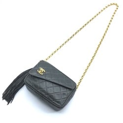 Chanel CC Mark Bag Single Chain Shoulder Bag Gray Based GoldHardware