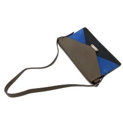 CELINE Crossbody bag Shoulder Bag Brown Black/Blue/SilverHardware