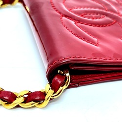 Chanel CCCC Mark Pouch pouch Shoulder Bag Red GoldHardware