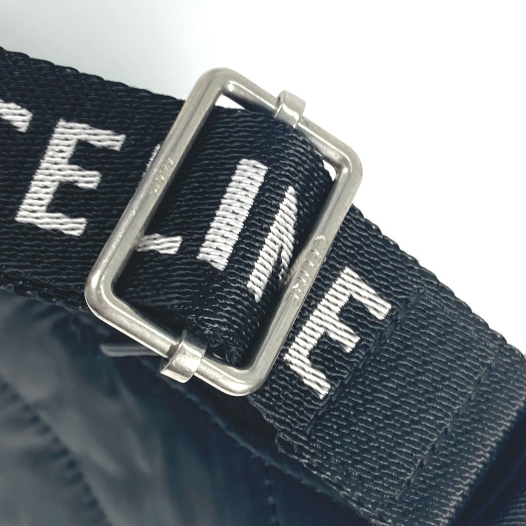 CELINE 196972 logo Shoulder Shoulder Bag Black White