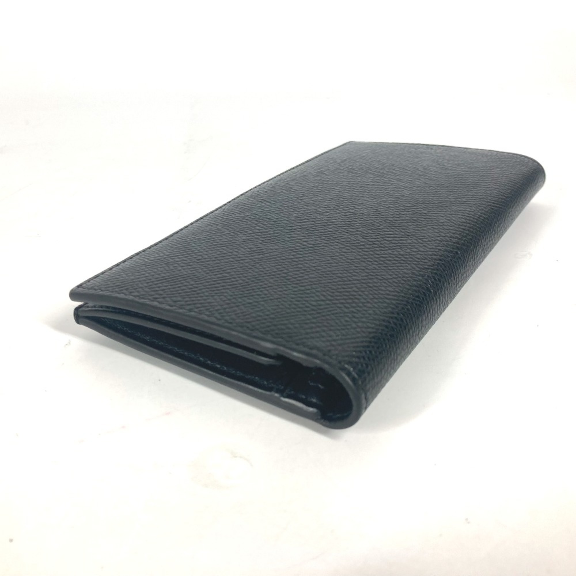 CELINE with coin compartment Two fold Long Wallet Black