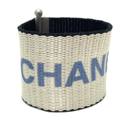 Chanel logo vintage Bracelet SilverBased x blue