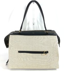 CELINE bag shawl Tote Bag Shoulder Bag IvoryBased Black