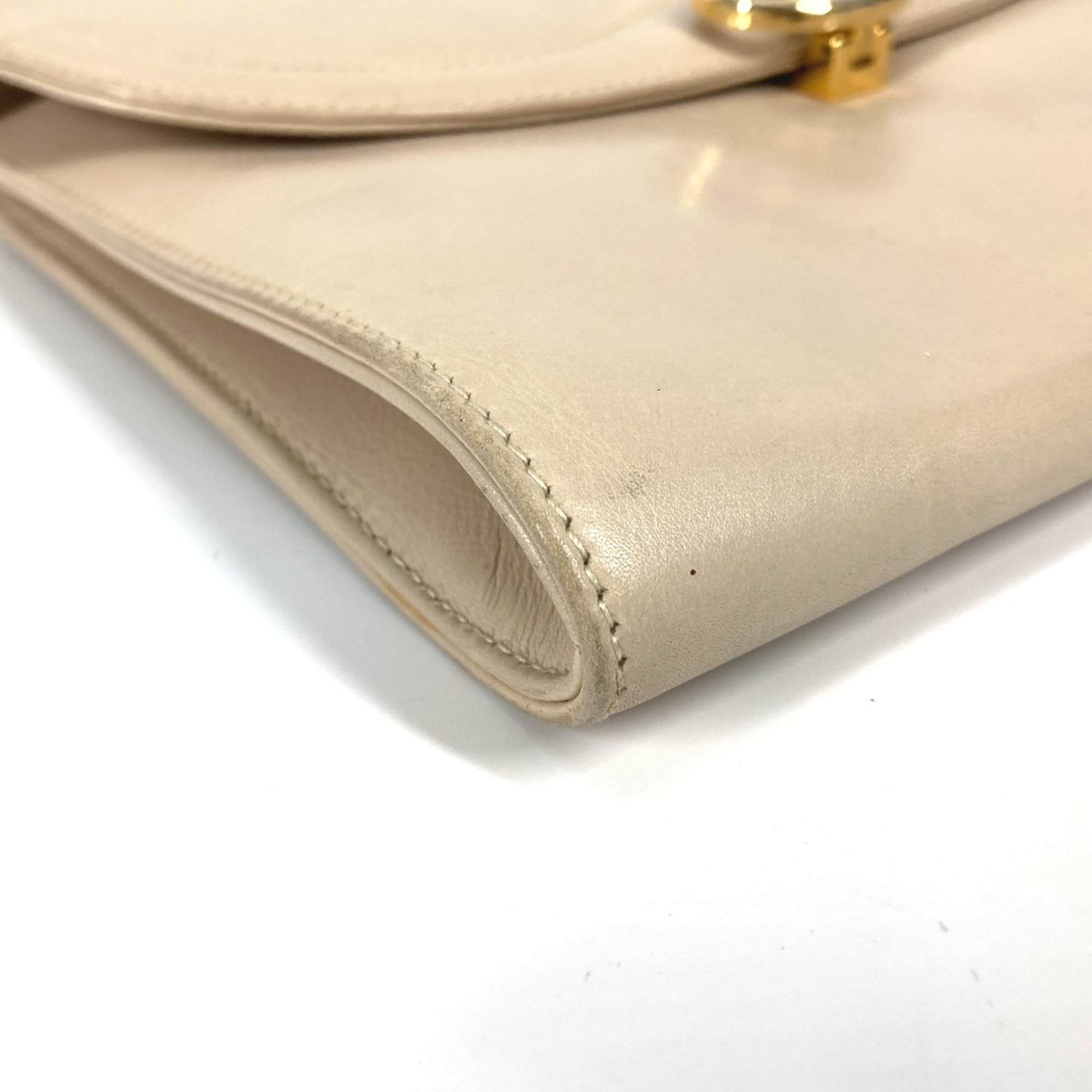 CELINE Pochette Bag Crossbody Vintage 2WAY Clutch Bag Shoulder Bag Beige