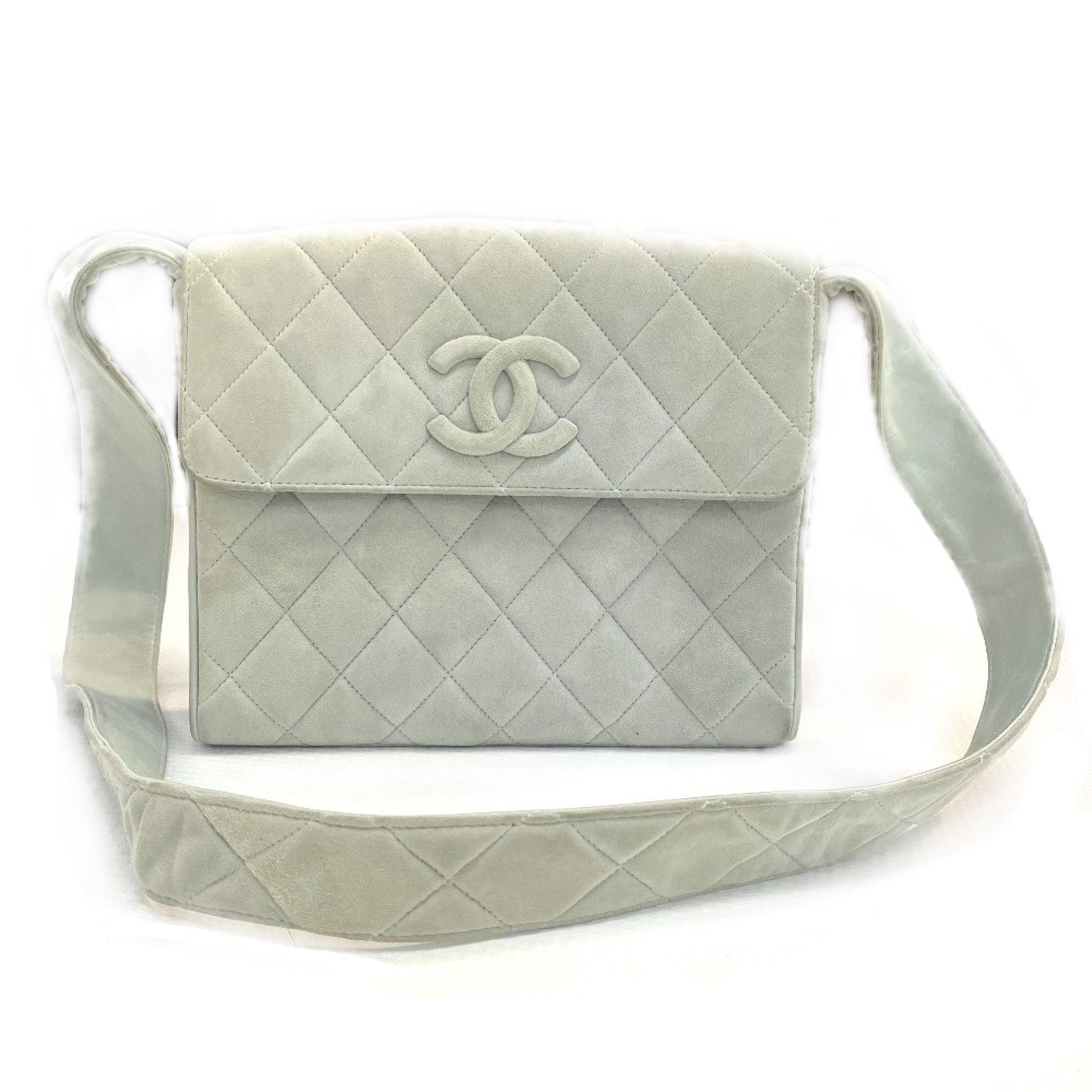 Chanel CC Mark bag shoulder flap Shoulder Bag Light blue gray Based