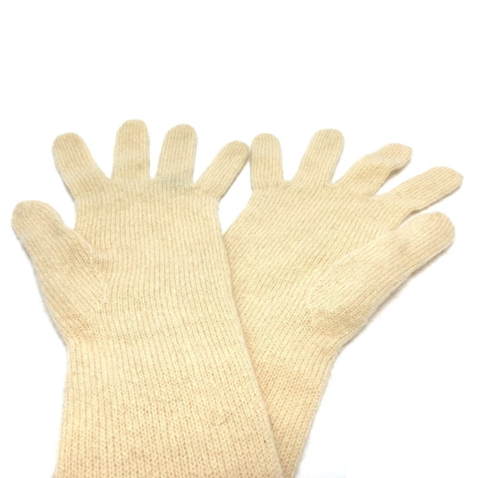 Chanel Sports CCCC Mark Knit gloves Glove BeigeBased