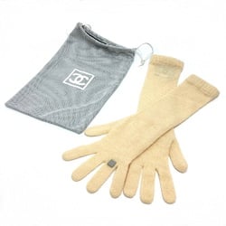 Chanel Sports CCCC Mark Knit gloves Glove BeigeBased