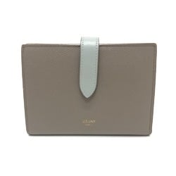 CELINE 10B643BRU Wallet Compact Wallet Folded wallet gray GoldHardware