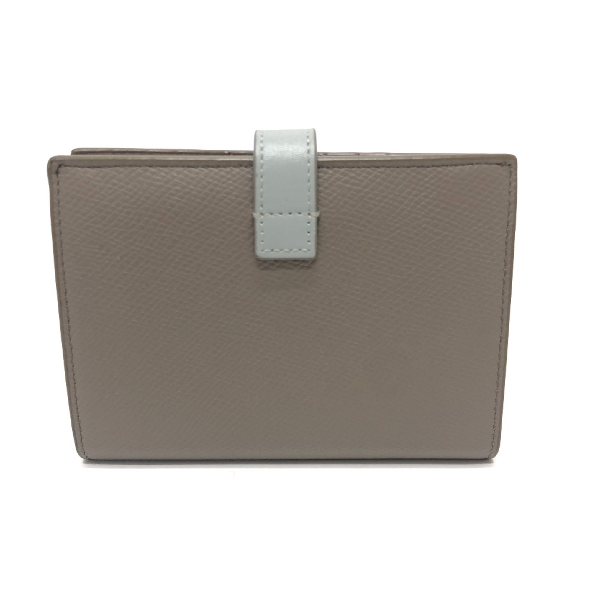 CELINE 10B643BRU Wallet Compact Wallet Folded wallet gray GoldHardware